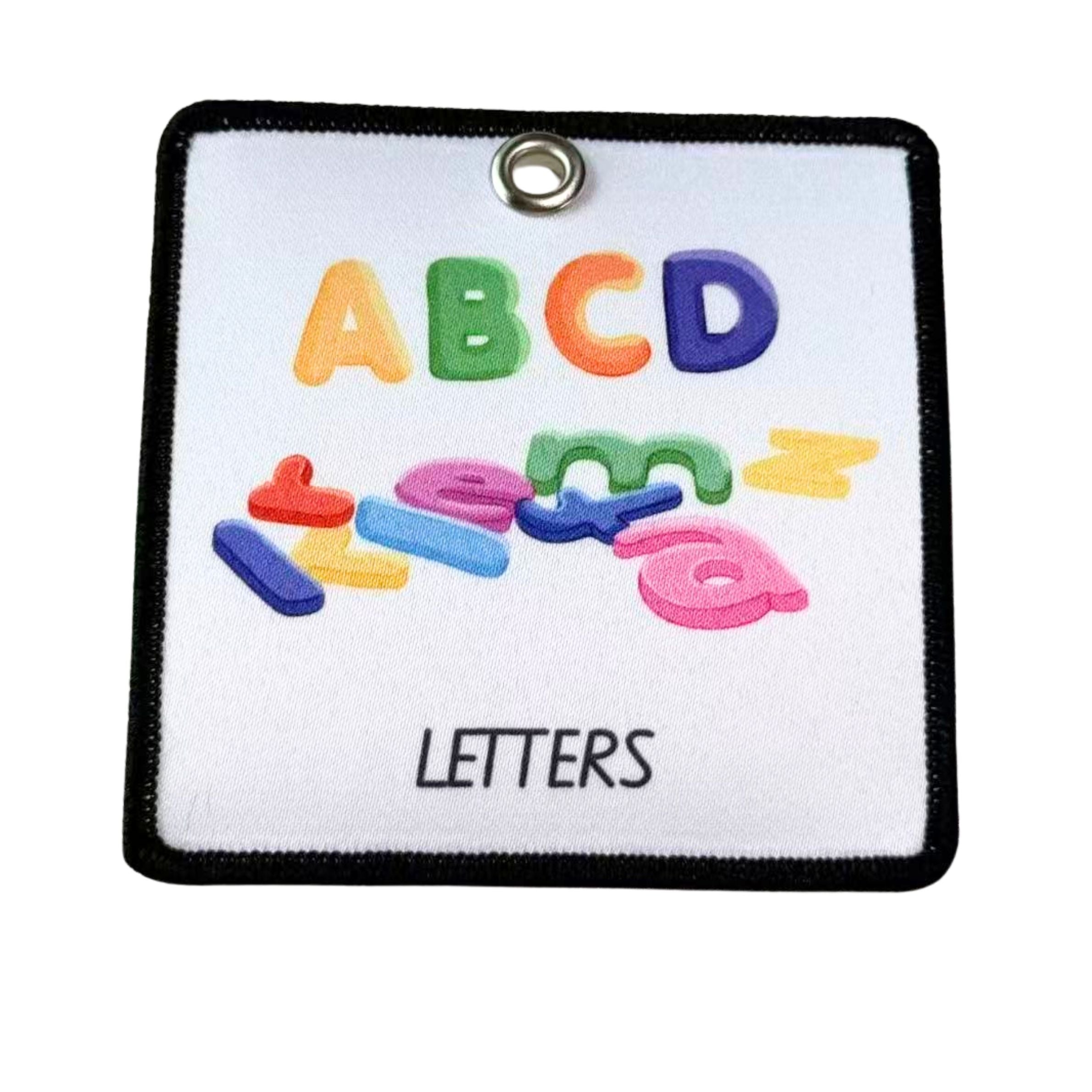 LETTERS Child Friendly Fabric patch