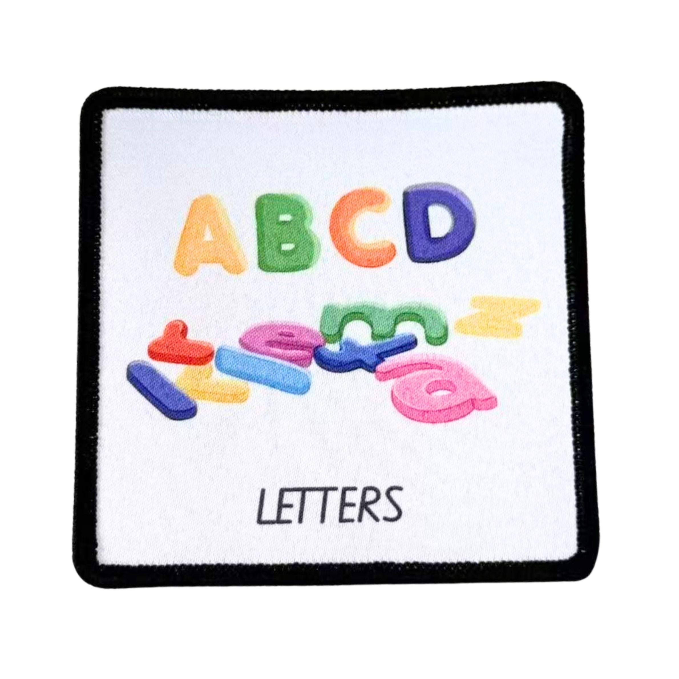 LETTERS Child Friendly Fabric patch