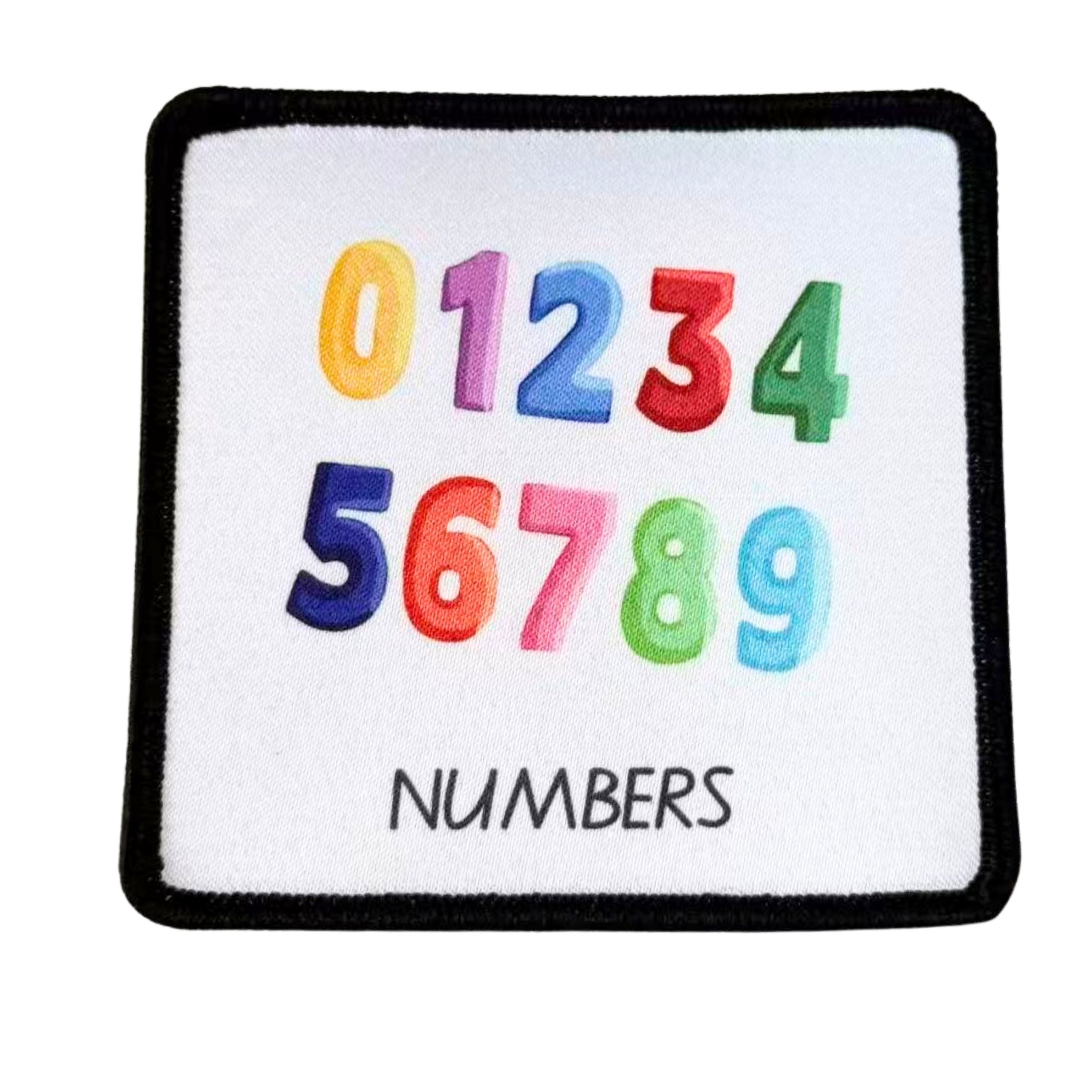 NUMBERS Child Friendly Fabric patch