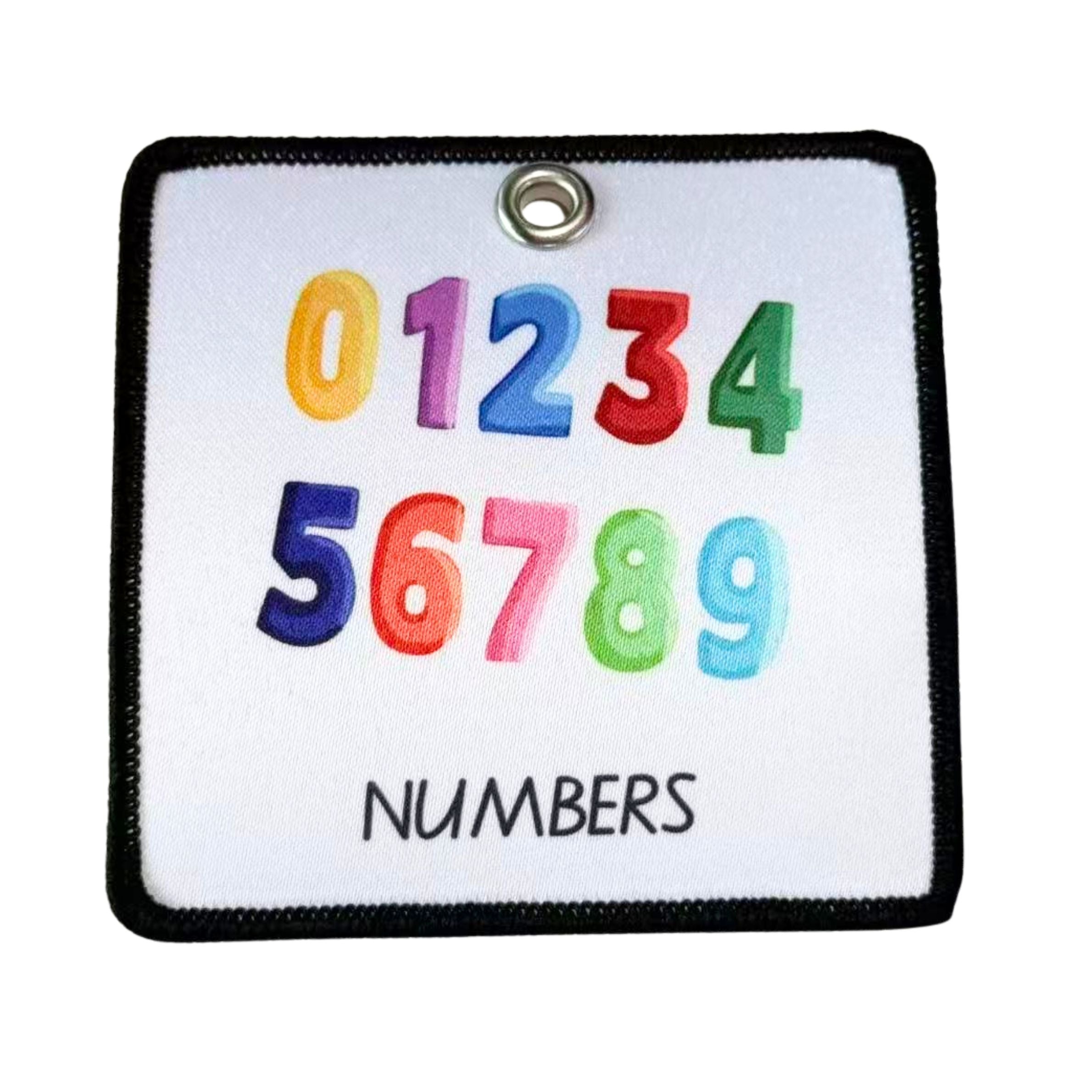 NUMBERS Child Friendly Fabric patch