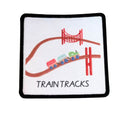 TRAIN TRACKS Child Friendly Fabric patch