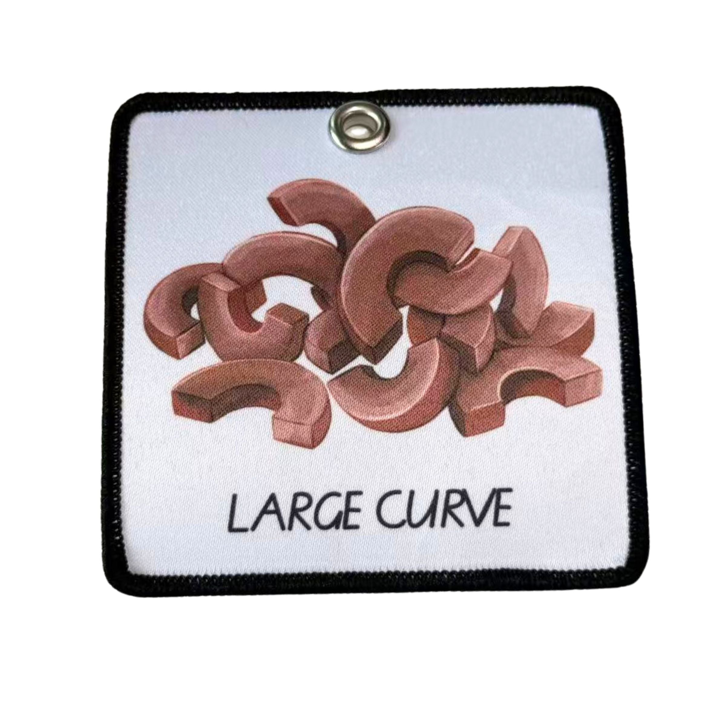 LARGE CURVE Child Friendly Fabric patch